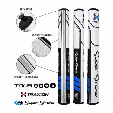 Super Stroke putter grip Traxion Tour Series 3.0 Black/Blue/White