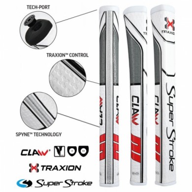 SuperStroke Traxion Claw 2.0 White/Red/Grey