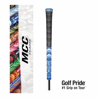 Golf Pride TEAMS Multicompound grip - MIDSIZE - Modrá/Bílá