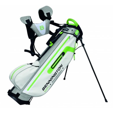 Bennington Stand bag EASY 4 Water Resistant White / Silver / Lime