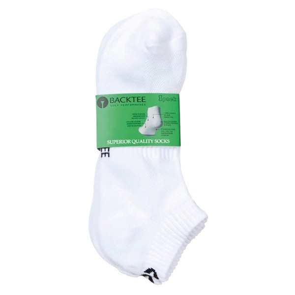 BACKTEE LowCut Sock(1x3 pairs), Optical white