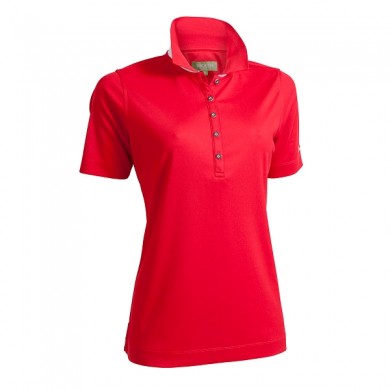 BACKTEE Ladies Quick Dry Perf. Polo, Tango red