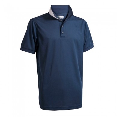 BACKTEE Mens Quick Dry Perf. Polo, Navy