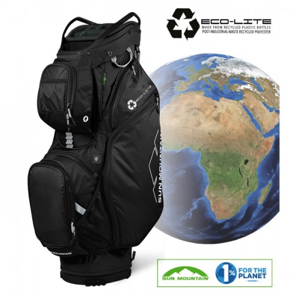 Sun Mountain 2021 ECOLITE EWP - Water resist Cart Bag Black