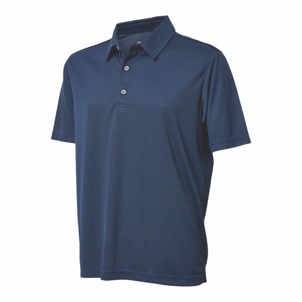 BACKTEE Mens Performance Polo, Blue