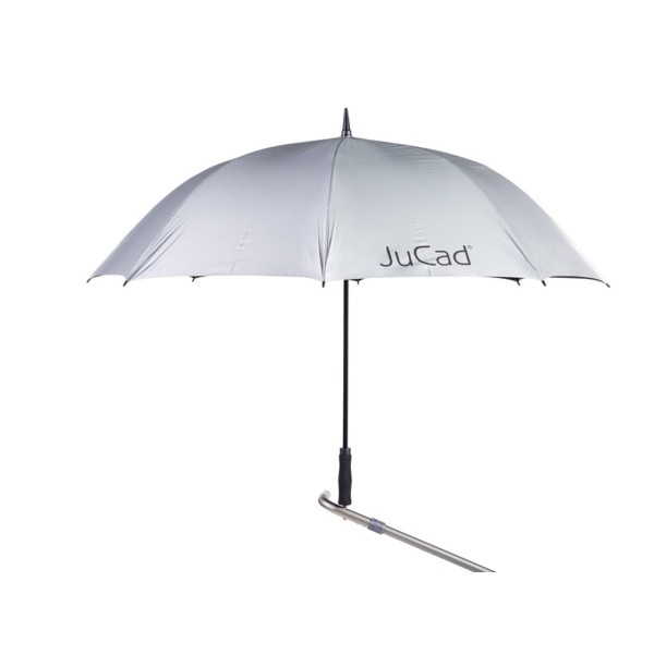 JuCad Automatický golfový deštník s kolíkem, stříbrný (s UV ochranou)