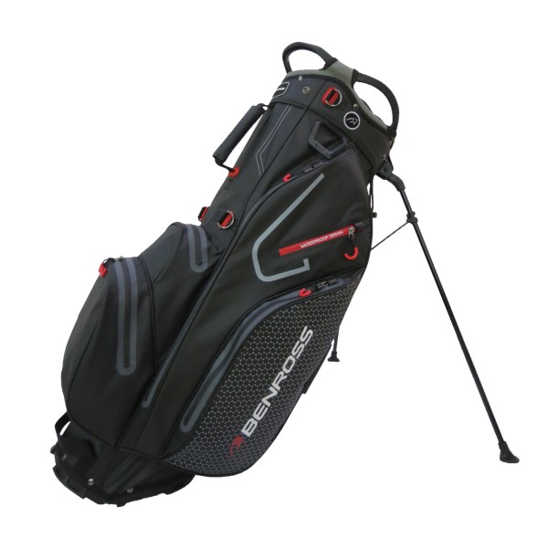 Benross Golf PRO-TEC 2.0 Nepromokavý Stand Bag, Black/Grey