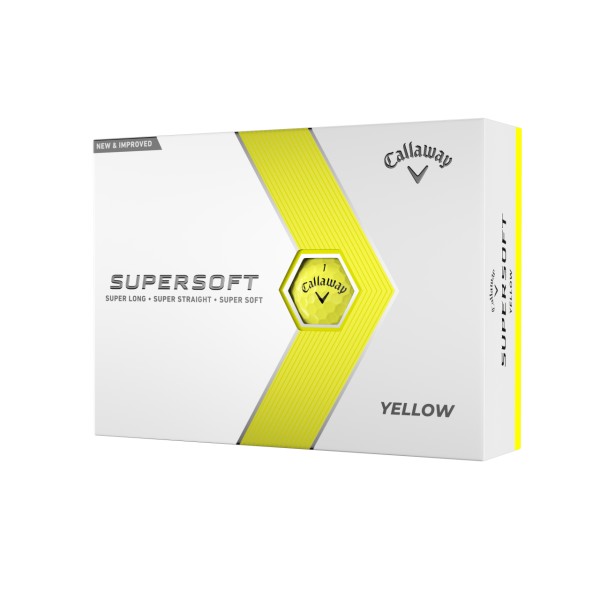 Callaway Golfové Míčky Supersoft 23 12ks, Žluté