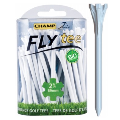 CHAMP FLY TEES  - White 2 3/4 69mm 
