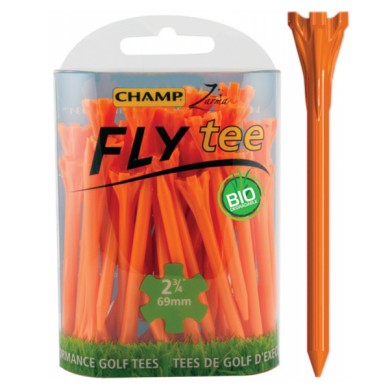 CHAMP FLY TEES  - Orange 2 3/4 69mm 