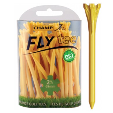 CHAMP FLY TEES  - Yellow 2 3/4 69mm 